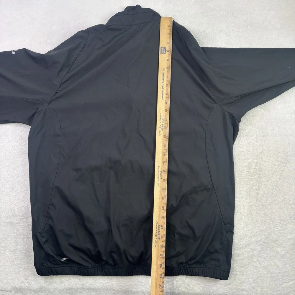 Adidas Golf ClimaProof Black Full Zip Long Sleeve Jacket Men's Large